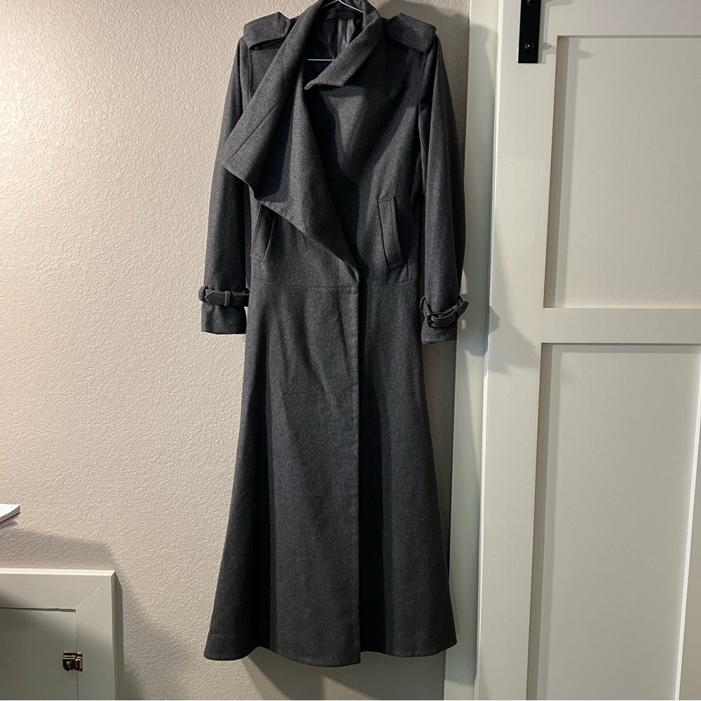 L.A.M.B duster wool peacoat EUC